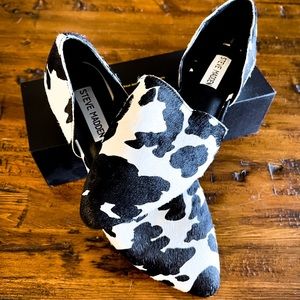 Steve Madden Print Cow Hair Loafer - Size 7
